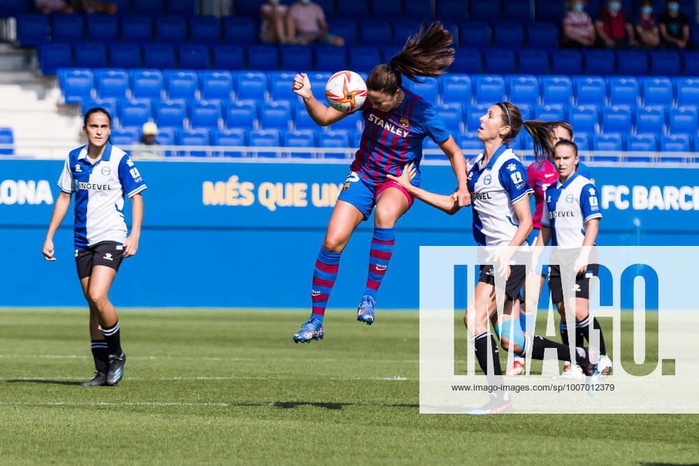 Ingrid Engen of FC Barcelona, Barca Femeni in action during the Liga Iberdrola match between FC Barcelona Femeni and Deportivo Alaves Femenino at Johan Cruyff Stadium on October 02, 2021 in Sant Joan Despi, Barcelona, Spain. Sant Joan Despi Spain - ZUMAa181 20211002_zaa_a181_001