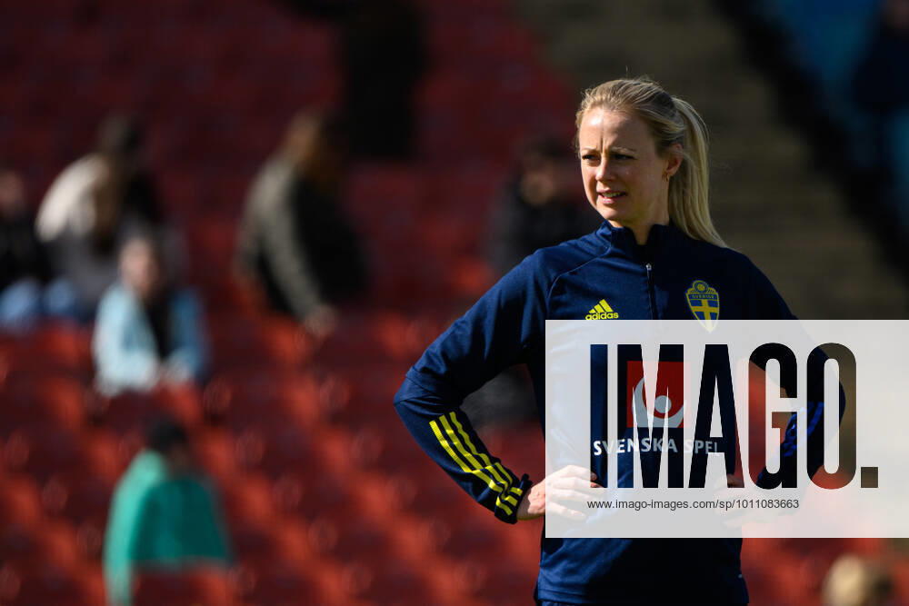 Amanda Ilestedt of the Swedish women s national football team during a training session on April 5, 2022 in Göteborg Photo Carl Sandin BILDBYRAN kod CS CS0261 fotboll football soccer fotball vm kval kval fifa women s world cup qualifier qualifier träning practice training sverige sweden dam bbeng,