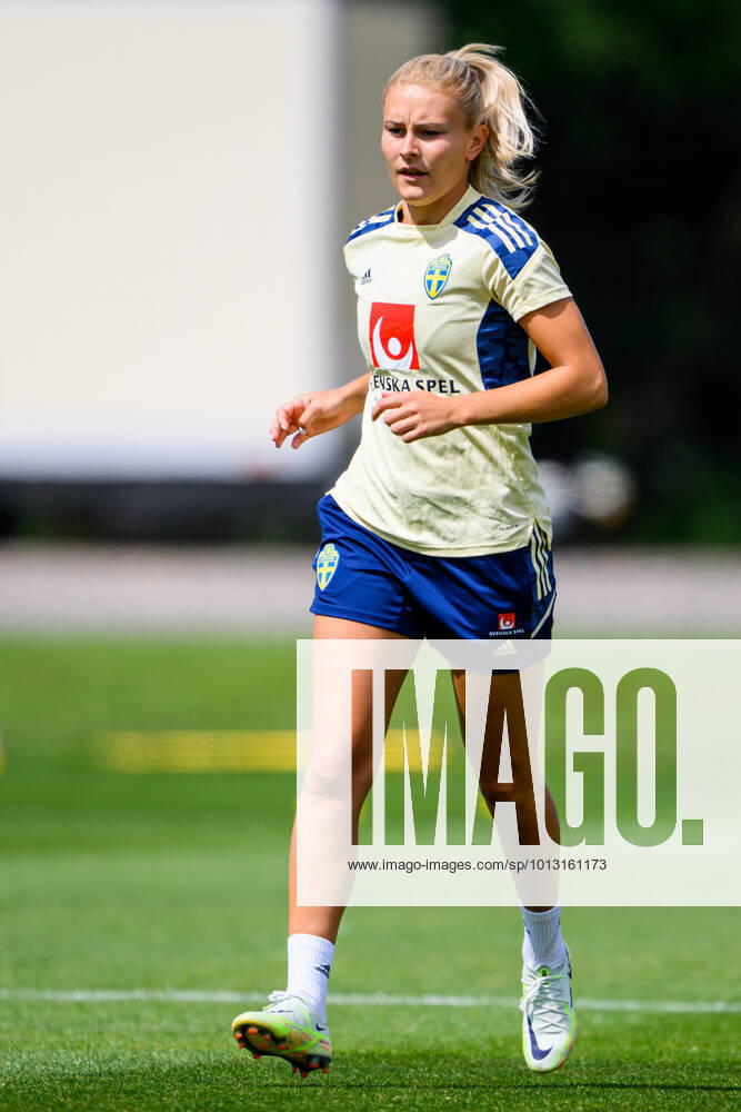 Amanda Nilden of the Swedish women s national football team at a training session during the UEFA Women s Euro 2022 Championship on July 14, 2022 in Chester Photo Ludvig Thunman BILDBYRAN code LT LT0372 training sweden sweden day 9 dam bbeng,