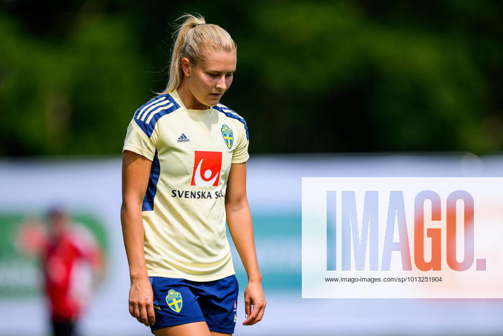 Amanda Nilden of the Swedish women s national football team at a training session during the UEFA Women s Euro 2022 Championship on July 18, 2022 in Chester Photo Ludvig Thunman BILDBYRAN code LT LT0379 training sweden sweden day 13 dam bbeng,