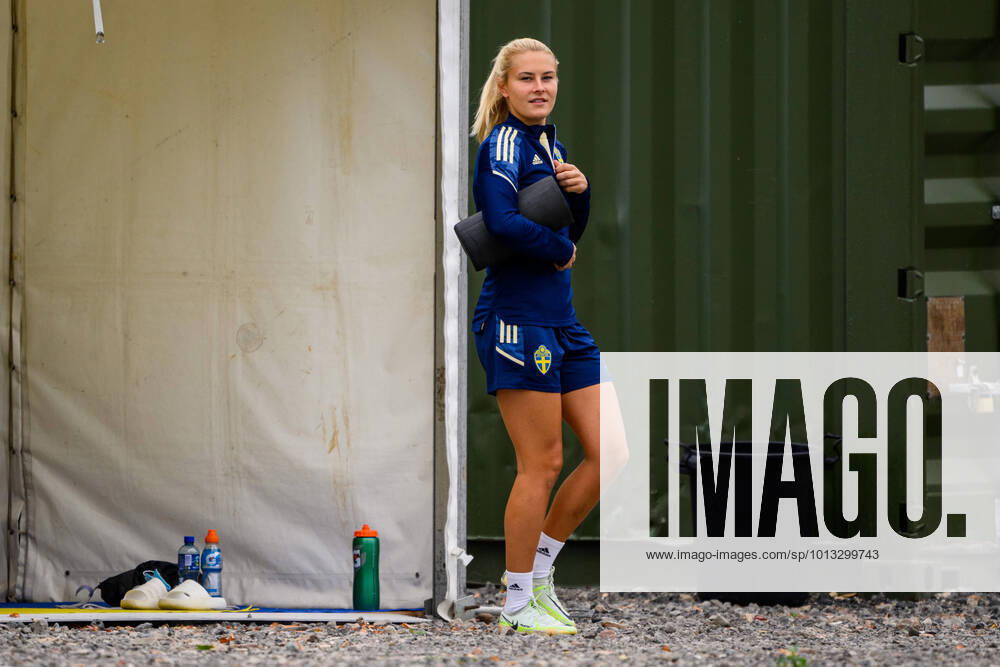 Amanda Nilden of the Swedish women s national football team at a training session during the UEFA Women s Euro 2022 Championship on July 21, 2022 in Chester Photo Ludvig Thunman BILDBYRAN code LT LT0384 training sweden sweden dam bbeng,