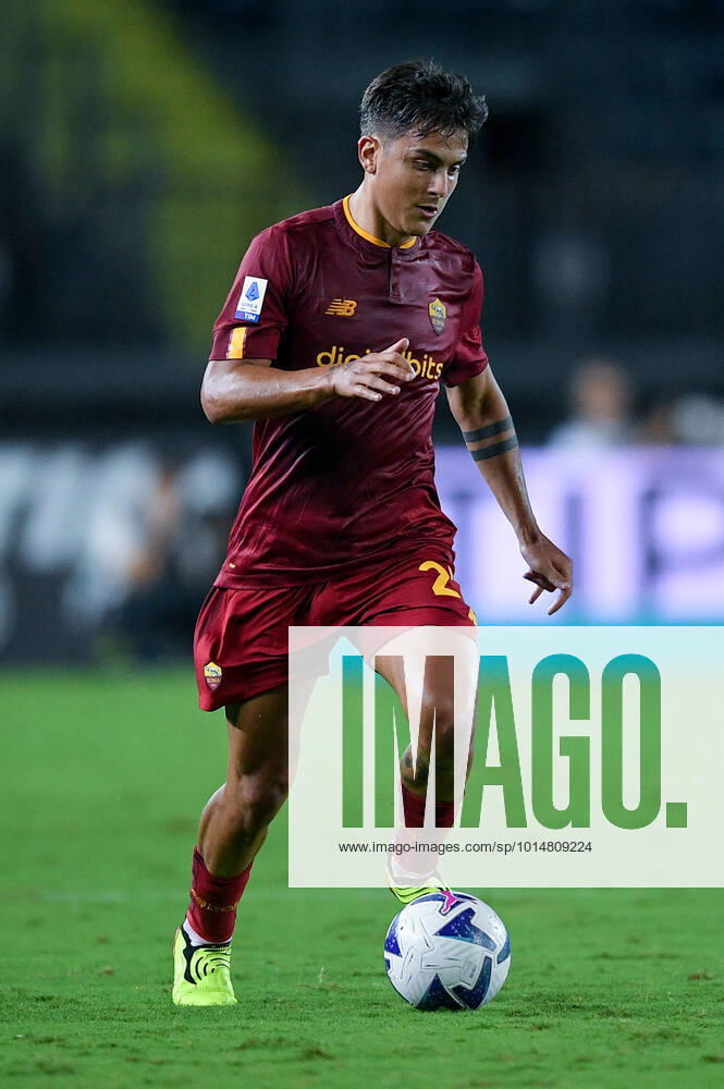 Paulo Dybala of AS Roma in action during the Serie A match between Empoli and Roma at Stadio Carlo Castellani, Empoli, Italy on 12 September 2022. Photo by Giuseppe Maffia. Empoli Stadio Carlo Castellani Empoli Italy
