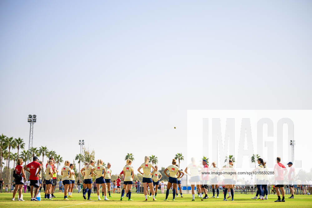 Players of the Swedish womens national football team gatjer at a training session on October 9, 2022 in Cordoba Photo Ludvig Thunman BILDBYRAN code LT LT0426 football football soccer fotball training practice training sweden sweden lady bbeng,