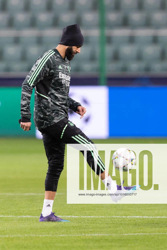 Real Madrid Training Session And press conference, PK, Pressekonferenz Karim Benzema (Real) during the training session and press conference of Real Madrid in Warsaw, Poland, on October 10, 2022. Warsaw Poland
