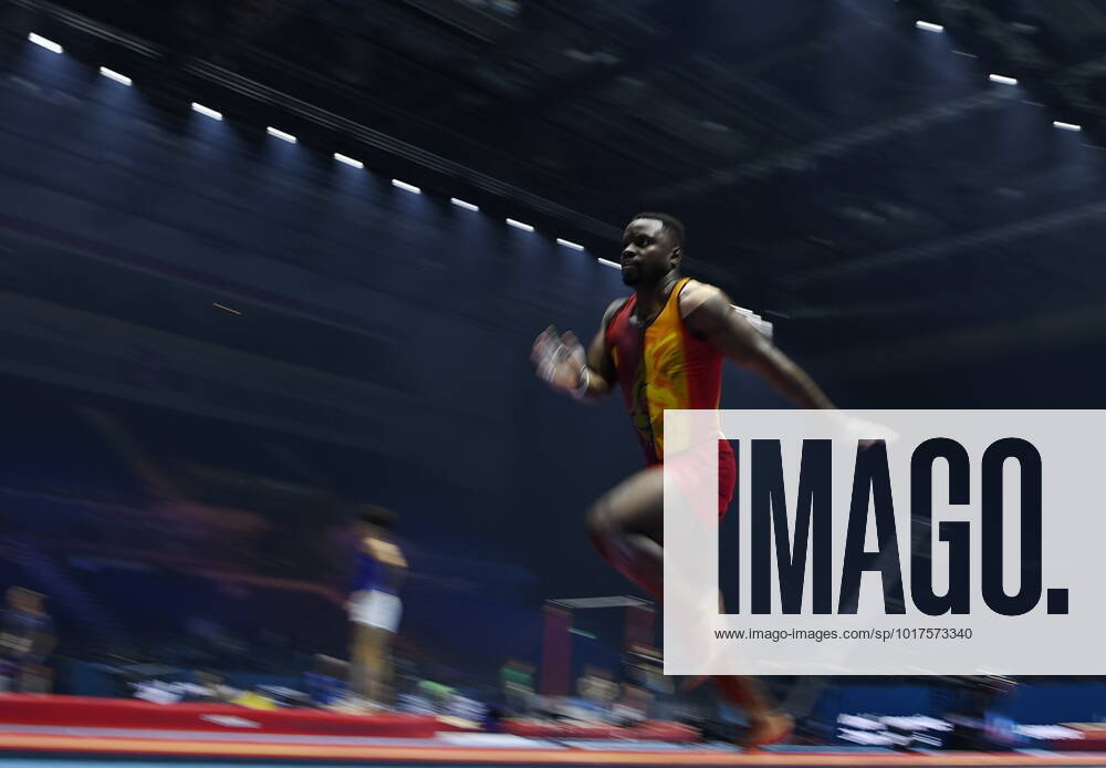 Belgian gymnast Noah Kuavita pictured during the mens podium training session on the first day of the World Artistic Gymnastics Championships in Liverpool, Saturday 29 October 2022. The Worlds take place from October 29 until November 6, 2022 in Liverpool, United Kingdom. ERICxLALMAND x47935269x