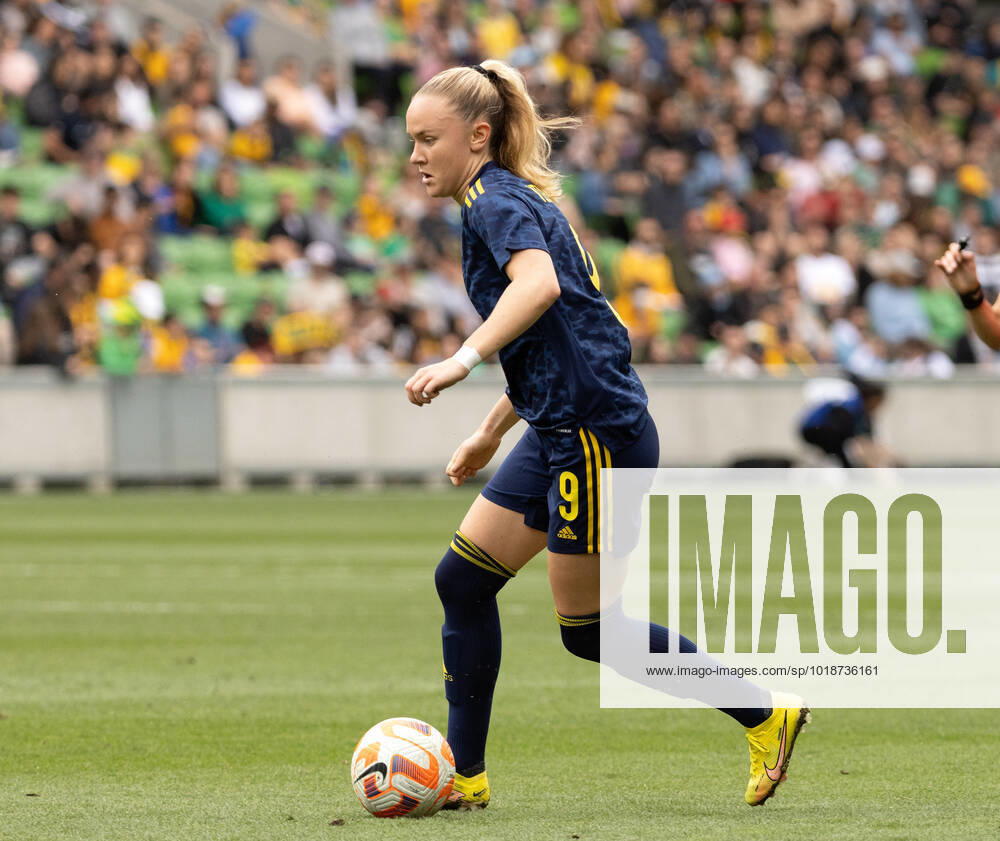 Matilda Vinberg of the Swedish womens national football team during the womens international friendly football match between Australia and Sweden on November 12, 2022 in Melbourne Photo Hamish Blair BILDBYRAN COP 335 XX0033 bbeng football football soccer fotball training international friendly ladies Sweden Sweden Australia Australia,
