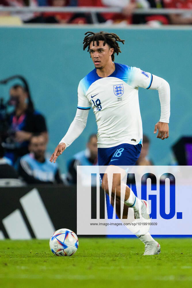 Trent Alexander Arnold of England during the FIFA World Cup 2022 football match between Wales and England on November 29, 2022 in Doha Photo Joel Marklund BILDBYRAN code JM JM0394 bbeng football football soccer fotball vm fotbols vm fotball vm fotbols vm 2022 fifa world cup 2022 wales England,