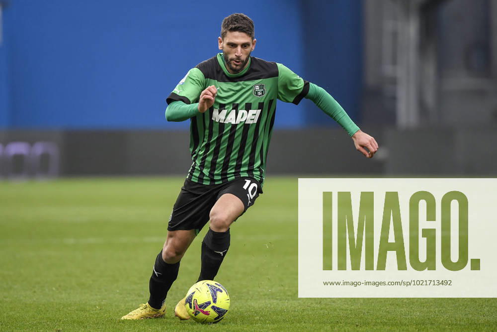 Domenico Berardi of US Sassuolo in action during the Serie A football match between US Sassuolo and UC Sampdoria at Citta del Tricolore stadium in Reggio Emilia (Italy), January 4th 2023. Photo Andrea Staccioli Insidefoto andreaxstaccioli