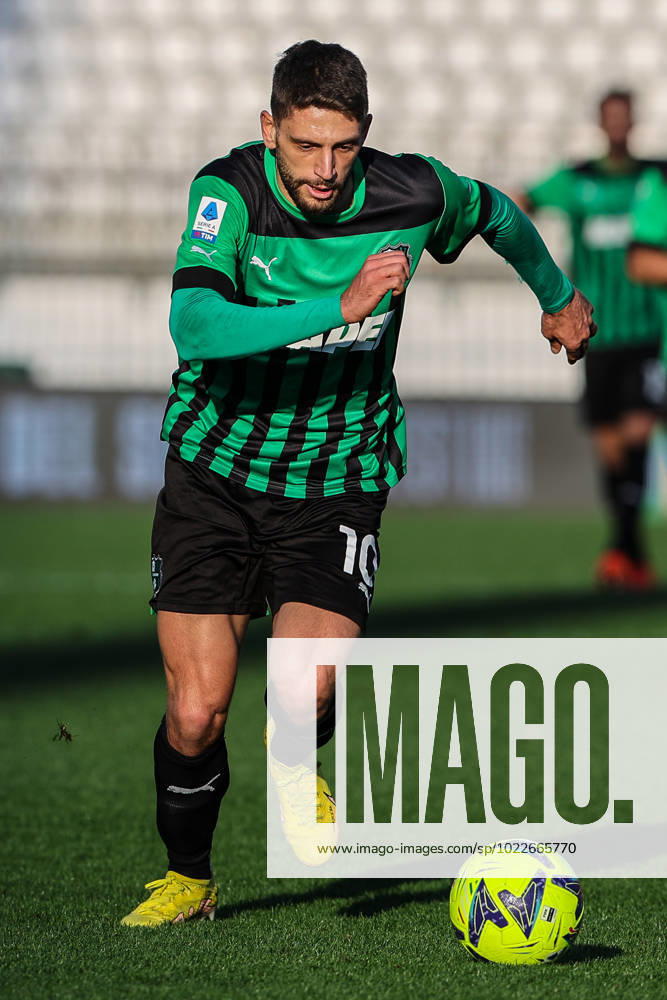 Domenico Berardi of US Sassuolo in action during Serie A 2022 23 football match between AC Monza and US Sassuolo at U-Power Stadium, Monza, Italy on January 22, 2023 - Monza U-Power Stadium Monza Italy