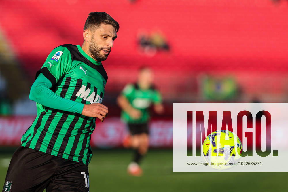 Domenico Berardi of US Sassuolo in action during Serie A 2022 23 football match between AC Monza and US Sassuolo at U-Power Stadium, Monza, Italy on January 22, 2023 - Monza U-Power Stadium Monza Italy