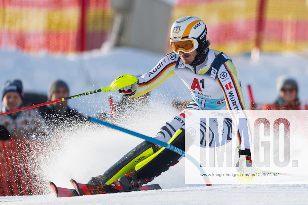 Linus STRASSER STRAßER GER, TSV 1860 Muenchen Alpine Skiing, Men s Slalom FIS World Cup, Hahnenkamm Race 2023, on 22 01 2023, in Kitzbuehel, Austria Source Copyright Credit Oryk HAIST xSKI-KITZBUEHELx