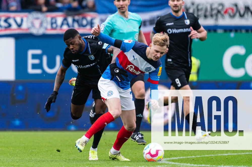 Moritz Broni Kwarteng 1 FC Magdeburg 8 fouls Finn Porath Holstein Kiel 27 Holstein Kiel vs 1 FC Magdeburg, Football, 2 Bundesliga, Matchday 20, Season 2022 23, 11 02 2023 DFL REGULATES PROHIBIT ANY USE OF PHOTOGRAPHS AS IMAGE SEQUENCES AND OR QUASI VIDEO Press Photo Marcel von Fehrn Holstein Kiel vs 1 FC Magdeburg, Football, 2 Bundesliga, Matchday 20, Season 2022 23, 11 02 2023 Kiel