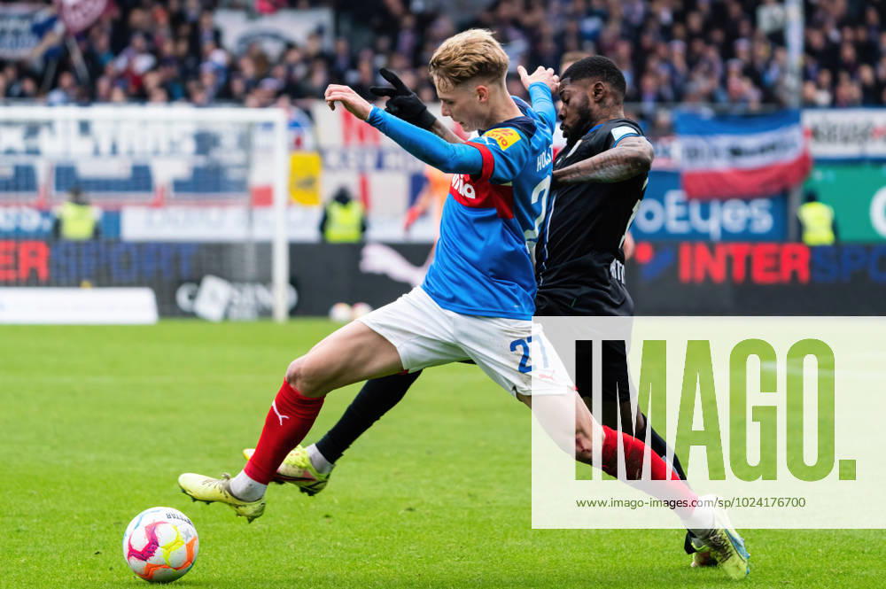 Moritz Broni Kwarteng 1 FC Magdeburg 8 fouls Finn Porath Holstein Kiel 27 Holstein Kiel vs 1 FC Magdeburg, Football, 2 Bundesliga, Matchday 20, Season 2022 23, 11 02 2023 DFL REGULATES PROHIBIT ANY USE OF PHOTOGRAPHS AS IMAGE SEQUENCES AND OR QUASI VIDEO Press Photo Marcel von Fehrn Holstein Kiel vs 1 FC Magdeburg, Football, 2 Bundesliga, Matchday 20, Season 2022 23, 11 02 2023 Kiel