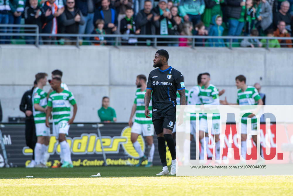 Moritz Broni Kwarteng 1 FC Magdeburg, 8 aergert, the Fuerth around Julian Green SpVgg Greuther Fuerth, 37 jubilate over the goal to 1 0, GER, SpVgg Greuther Fuerth vs 1 FC Magdeburg, Football, 2 Bundesliga, 25 Spieltag, Spielzeit 2022 2023, 18 03 2023 DFB DFL regulations prohibit any use of photographs as image sequences and or quasi video GER, SpVgg Greuther Fuerth vs 1 FC Magdeburg, Football, 2 Bundesliga, 25 Spieltag, Spielzeit 2022 2023, 18 03 2023 Fuerth