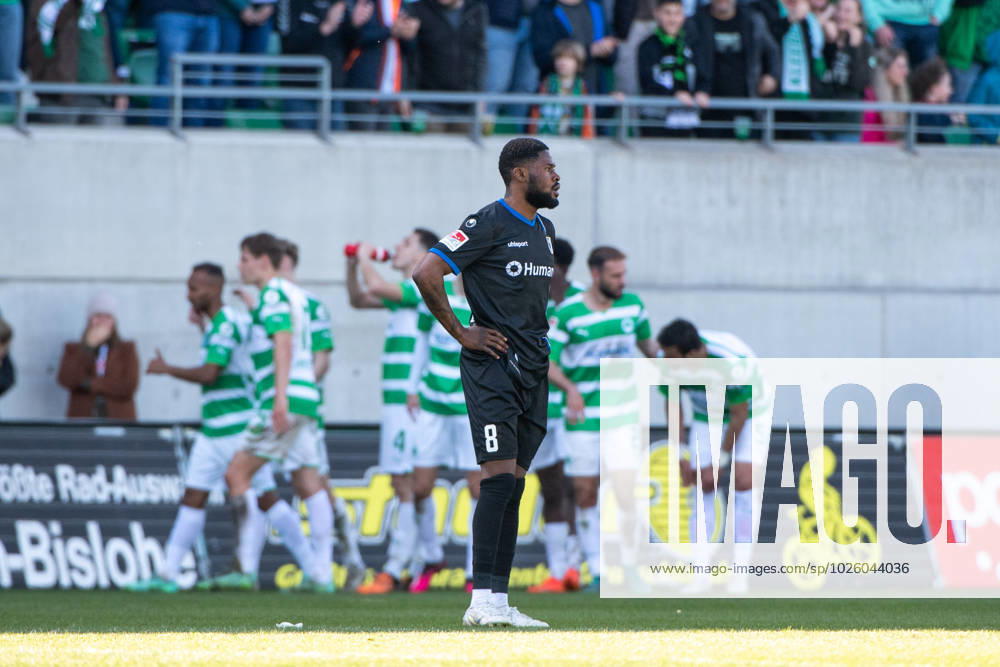 Moritz Broni Kwarteng 1 FC Magdeburg, 8 aergert, the Fuerth around Julian Green SpVgg Greuther Fuerth, 37 jubilate over the goal to 1 0, GER, SpVgg Greuther Fuerth vs 1 FC Magdeburg, Football, 2 Bundesliga, 25 Spieltag, Spielzeit 2022 2023, 18 03 2023 DFB DFL regulations prohibit any use of photographs as image sequences and or quasi video GER, SpVgg Greuther Fuerth vs 1 FC Magdeburg, Football, 2 Bundesliga, 25 Spieltag, Spielzeit 2022 2023, 18 03 2023 Fuerth