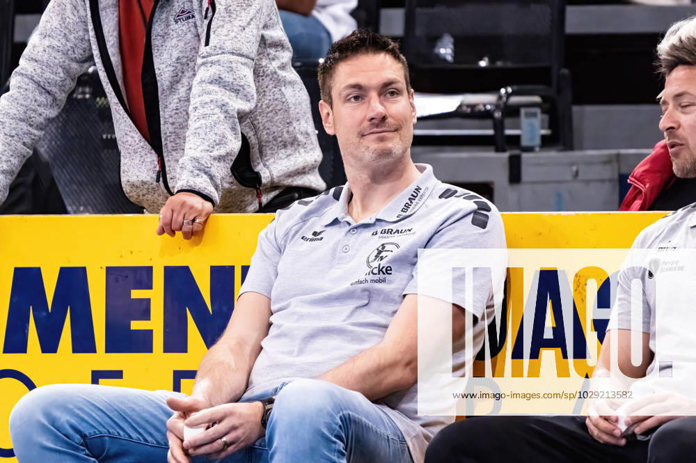 Carsten Lichtlein MT Melsungen, goalkeeper coach SG Flensburg Handewitt vs MT Melsungen, handball, Bundesliga, Matchday 28, Season 2022 2023, 04 05 2023 Press photo Marcel von Fehrn SG Flensburg Handewitt vs MT Melsungen, handball, Bundesliga, Matchday 28, Season 2022 2023, 04 05 2023 Flensburg.