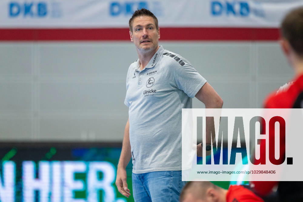 Carsten Lichtlein MT Melsungen, goalkeeper coach GER, GWD Minden vs MT Melsungen, handball, 1 Bundesliga, 30 Spieltag, Spielzeit 2022 2023, 14 05 2023 GER, GWD Minden vs MT Melsungen, handball, 1 Bundesliga, 30 Spieltag, Spielzeit 2022 2023, 14 05 2023 Luebbecke