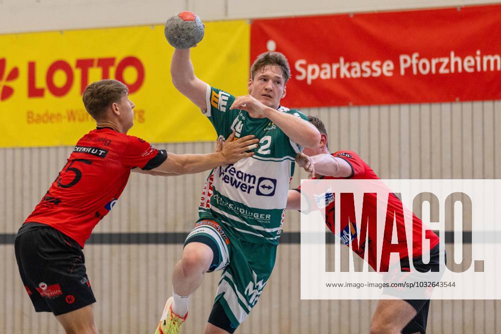 Oskar Neudeck FRISCH AUF Goeppingen, 02 scores a goal Frisch Auf Goeppingen vs TSV Altensteig, S CUP Altensteig, Handball, 28 07 2023 Frisch Auf Goeppingen vs TSV Altensteig, S CUP Altensteig, Handball, 28 07 2023 Altensteig