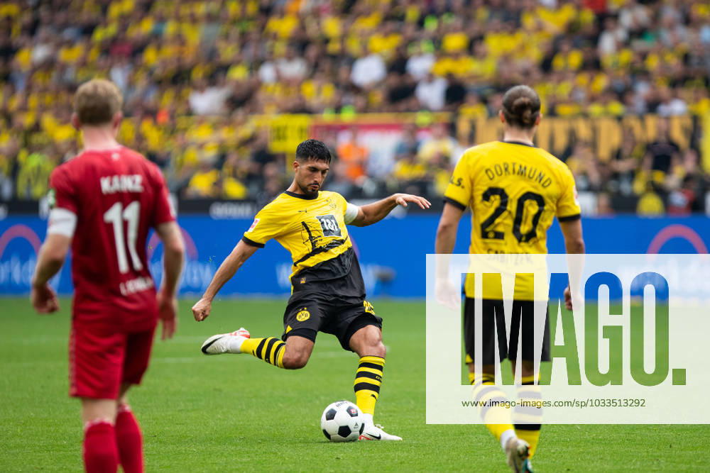 1 Bundesliga, 1 Spieltag Borussia Dortmund 1 FC Koeln, Dortmund, Signal Iduna Park, 19 08 2023 Emre Can Borussia Dortmund, 23 1 Bundesliga, 1 Spieltag Borussia Dortmund 1 FC Koeln, Dortmund, Signal Iduna Park, 19 08 2023 DFL Regulations prohibit any of use of photographs as image sequences and quasi video