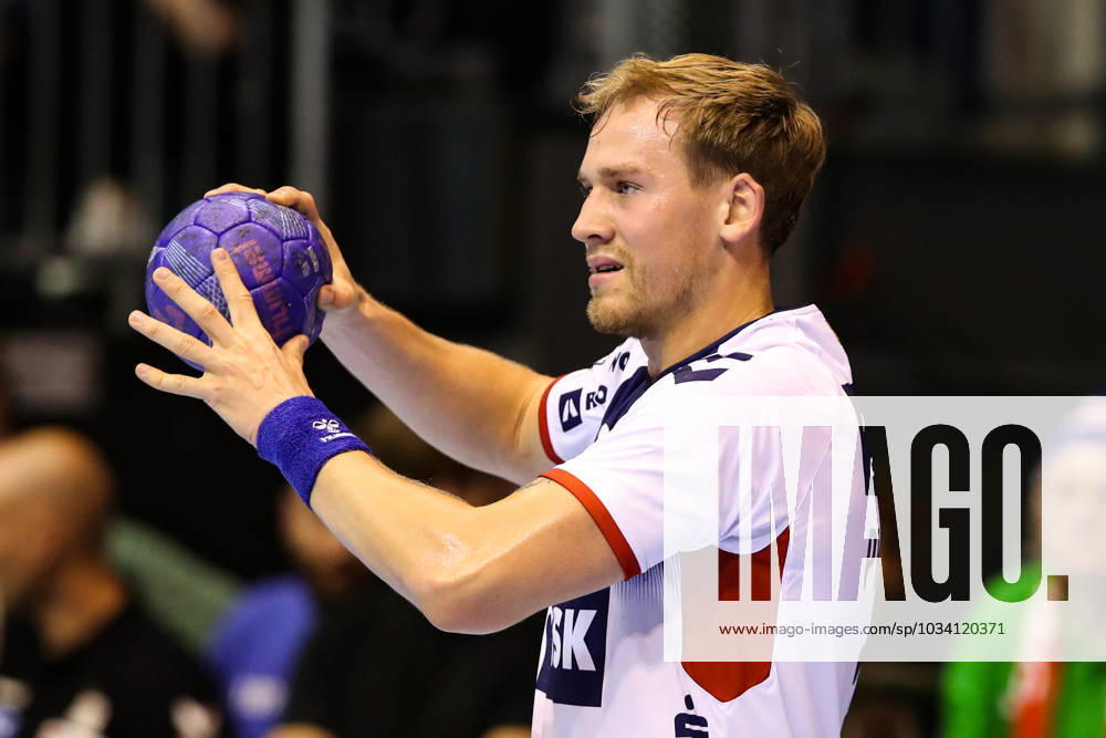 Simon Pytlick SG Flensburg Handewitt,2 Handball Bundesliga season 2023 2024 SC Magdeburg vs SG Flensburg Handewitt in the GETEC Arena in Magdeburg single image,action,handball,Germany