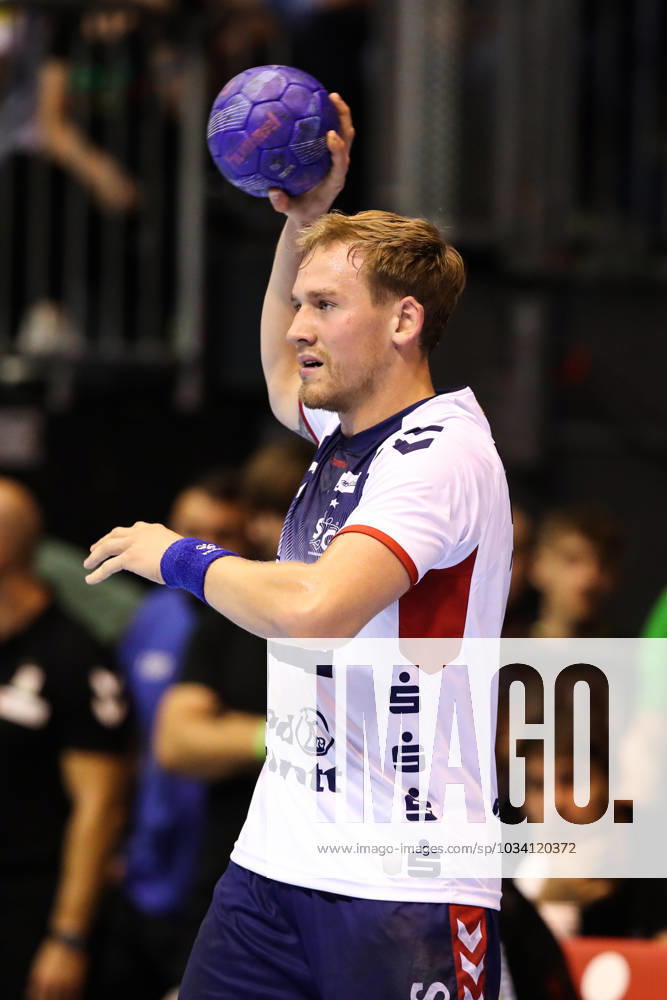 Simon Pytlick SG Flensburg Handewitt,2 Handball Bundesliga season 2023 2024 SC Magdeburg vs SG Flensburg Handewitt in the GETEC Arena in Magdeburg single image,action,handball,Germany