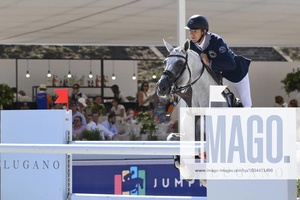Longines Global Champions Tour 2023 Gregory Wathelet (BEL) of Paris Panthers during Global Champions League of Rome - 1.55m Against the Clock, No Jump Off, Circo Massimo in Rome, Italy, on September 15, 2023. Rome Italy