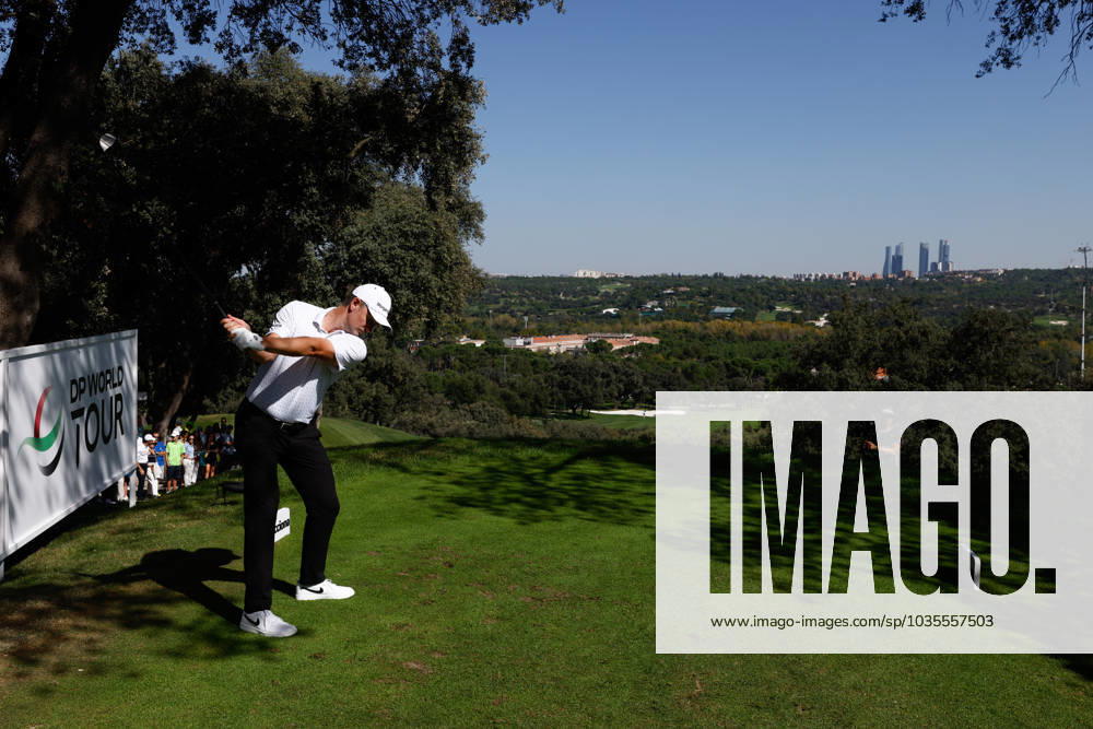 Justin Rose of England in action during Acciona Open de Espana, Round 1, Golf tournament celebrated at Club de Campo on October 12, 2023, in Madrid, Spain. MADRID SPAIN - ZUMAa181 20231012_zaa_a181_040