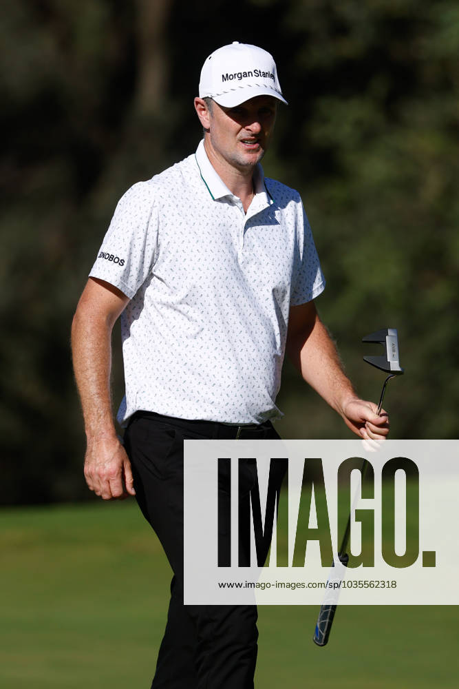 Justin Rose of England looks on during Acciona Open de Espana, Round 1, Golf tournament celebrated at Club de Campo on October 12, 2023, in Madrid, Spain. MADRID SPAIN - ZUMAa181 20231012_zaa_a181_064