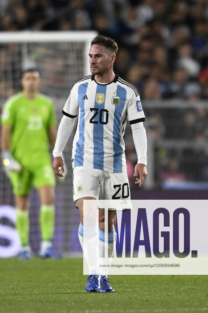 Alexis Mac Allisterof Argentina during the FIFA World Cup, WM, Weltmeisterschaft, Fussball 2026 Qualifier match between Argentina and Paraguay at Estadio Mas Monumental Antonio Vespucio Liberti on October 12, 2023 in Buenos Aires, Arg Argentina v Paraguay : FIFA World Cup 2026 Qualifier match