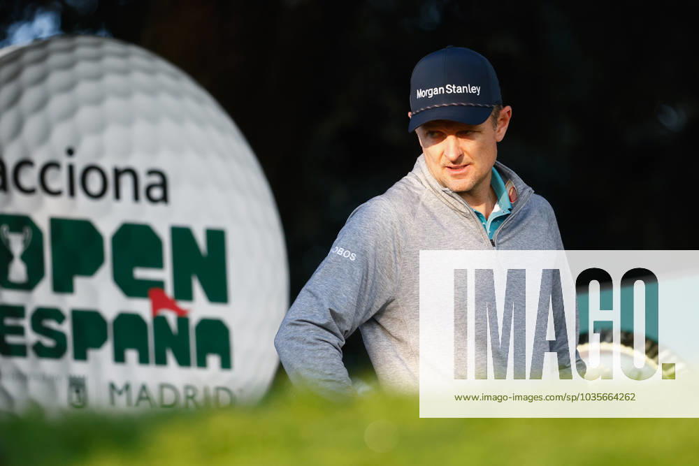 Justin Rose of England in action during Acciona Open de Espana, Round 4, Golf tournament celebrated at Club de Campo on October 15, 2023, in Madrid, Spain. MADRID SPAIN - ZUMAa181 20231015_zaa_a181_079