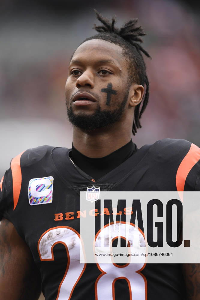 CINCINNATI, OH - OCTOBER 15: Cincinnati Bengals Half Back Joe Mixon (28) after the NFL, American Football Herren, USA game between the Seattle Seahawks and the Cincinnati Bengals on October 15, 2023, at Paycor Stadium in Cincinnati, Ohio. (Photo by Michael Allio Icon Sportswire) NFL: OCT 15 Seahawks at Bengals Icon116231015118