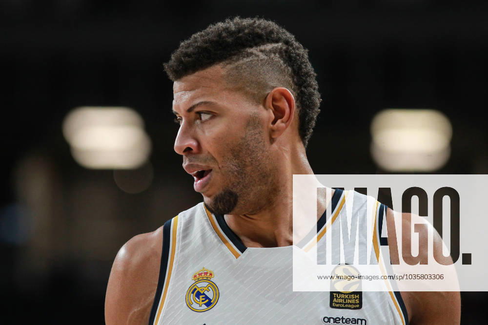 Walter Samuel Tavares da Veiga of Real Madrid looks on during Turkish Airlines Euroleague basketball match between Real Madrid and Zalgiris Kaunas at Wizink Center on October 17, 2023, in Madrid, Spain. MADRID SPAIN - ZUMAa181 20231017_zaa_a181_038