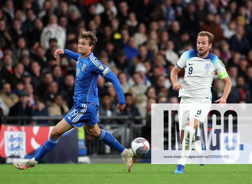 London, England, 17th October 2023. Harry Kane of England on his way to scoring his second goal during the UEFA European Championship, EM, Europameisterschaft Qualifying match at Wembley Stadium, London. Picture credit should read: David Klein Sportimage . SPI-2649-0169