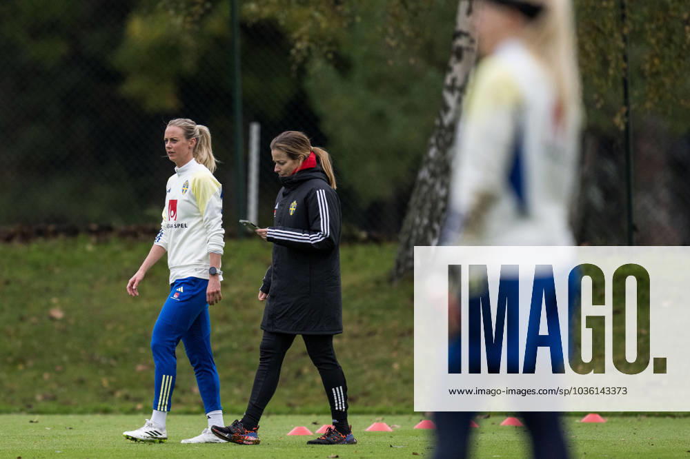 Amanda Ilestedt of Sweden during a training session on October 24, 2023 in Gothenburg Photo Mathias Bergeld BILDBYRAN code MB MB0751 fotboll football soccer fotball nations league uefa womens nations league träning practice training sverige sweden dam bbeng