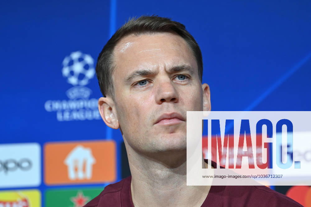 Manuel NEUER Goalkeeper Bayern Muenchen , single picture,cropped single motif,portrait,portrait,portrait Football Champions League Group Stage 4 Matchday FC Bayern Muenchen Galatasaray Istanbul PRESS CONFERENCE on 07 11 2023, Â
