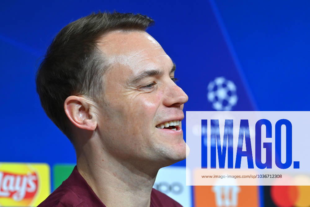 Manuel NEUER Goalkeeper Bayern Muenchen , single picture,cropped single motif,portrait,portrait,portrait Football Champions League Group Stage 4 Matchday FC Bayern Muenchen Galatasaray Istanbul PRESS CONFERENCE on 07 11 2023, Â