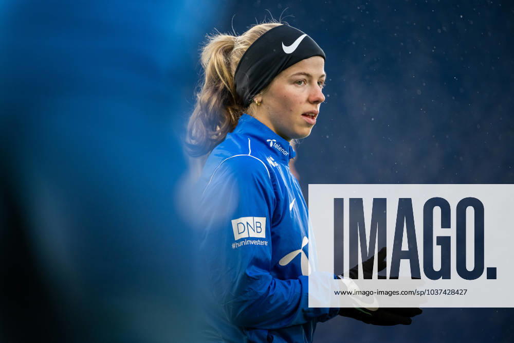 Justine Kielland of the Norwegian women s national football team during a training session on November 28, 2023 in Oslo Photo Vegard Grott BILDBYRAN kod VG VG0562 bbeng fotboll football soccer fotball norge norway women dam nations league träning practice training trening