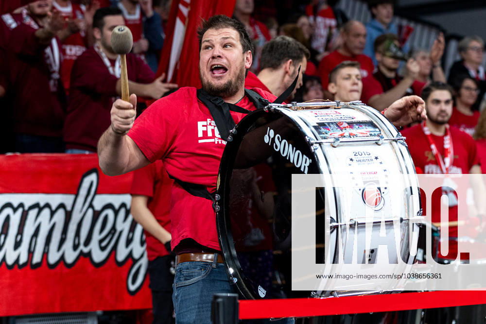 Fan, fans, spectators, cheers, jubilation, positive emotions, Bamberg Baskets vs ALBA Berlin, basketball, easyCredit BBL, Matchday 15, 07 01 2024 Bamberg Baskets vs ALBA Berlin, basketball, easyCredit BBL, Matchday 15, 07 01 2024 Bamberg
