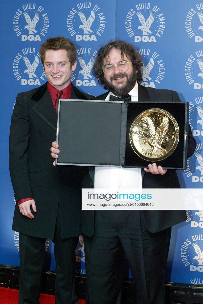 Peter Jackson, Dga Award & Elijah Wood Director & Dga Award & Actor 56th Directors Guild Of Americ Century Plaza Hotel Century City, Los Angeles, Usa 07 February 2004