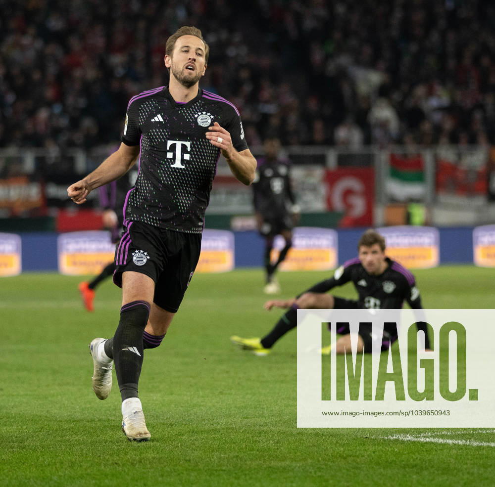 Harry Kane FC Bayern Muenchen, 9 GER, FC Augsburg vs FC Bayern Muenchen, Football, Bundesliga, Matchday 19, Season 2023 2024, 27 01 2024 GER, FC Augsburg vs FC Bayern Muenchen, Football, Bundesliga, Matchday 19, Season 2023 2024, 27 01 2024 Augsburg