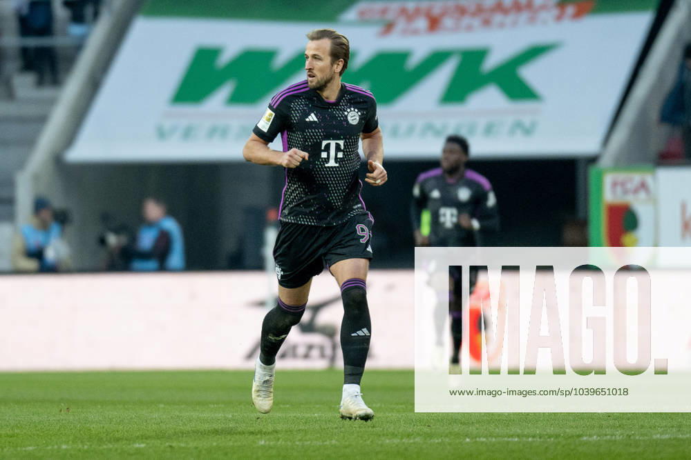 Harry Kane FC Bayern Muenchen, 9 GER, FC Augsburg vs FC Bayern Muenchen, Football, Bundesliga, Matchday 19, Season 2023 2024, 27 01 2024 GER, FC Augsburg vs FC Bayern Muenchen, Football, Bundesliga, Matchday 19, Season 2023 2024, 27 01 2024 Augsburg