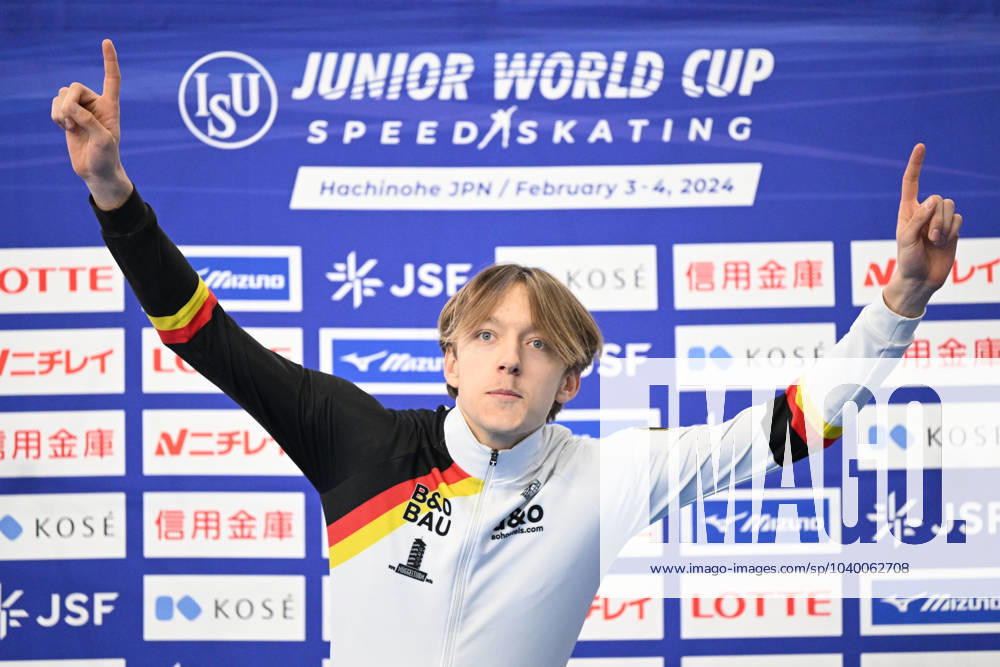 KW05 Finn SONNEKALB (GER), FEBRUARY 4, 2024 - Speed skating, Eisschnelllauf : ISU Junior World Cup Speed Skating 2023 24 Men Juniors 1500m overall Award ceremony at YS Arena Hachinohe in Aomori, Japan. Noxthirdxpartyxsales (242837929)