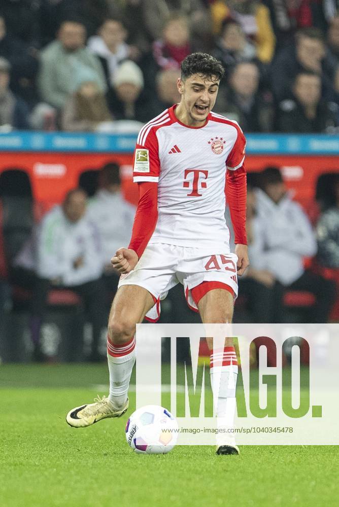 Aleksandar PAVLOVIC FC Bayern Muenchen, 45 Leverkusen, Soccer 1 Bundesliga 21 Matchday, Matchday 21, Bayer Leverkusen FC Bayern Muenchen, 10 02 2024, BayArena, Leverkusen DFL regulations prohibit any use of photographs as image sequences and or quasi video Â