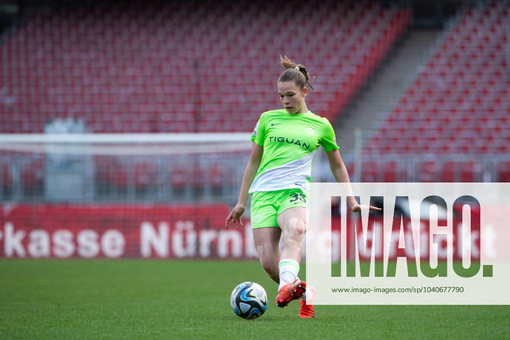 GER, FC Nuernberg vs VfL Wolfsburg, Football Google Pixel Womens Bundesliga, Matchday 14, Season 2023 2024, 17 02 2024 DFB regulations prohibit any use of photographs as image sequences and or quasi video GER, FC Nuernberg vs VfL Wolfsburg, Football Google Pixel Womens Bundesliga, Matchday 14, Season 2023 2024, 17 02 2024 Nuernberg