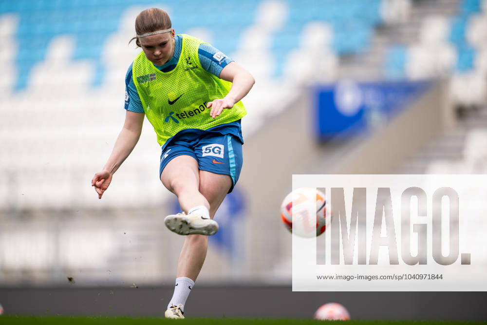 Signe Gaupset of the Norwegian women s national football team during a training session on February 22, 2024 in Osijek Photo Maxim Thorà BILDBYRAN kod MT MT0539 fotboll football soccer fotball nations league uefa womens nations league träning practice training norge norway dam bbeng
