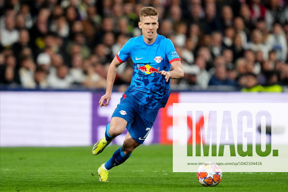 ESP: Real Madrid v RB Leipzig. UEFA Champions League match. Round of 16. Dani Olmo of RB Leipzigduring the UEFA Champions League match, Round of 16, second leg, between Real Madrid and RB Leipzig played at Santiago Bernabeu Stadium on March 6, 2023 in Madrid Spain. kpng