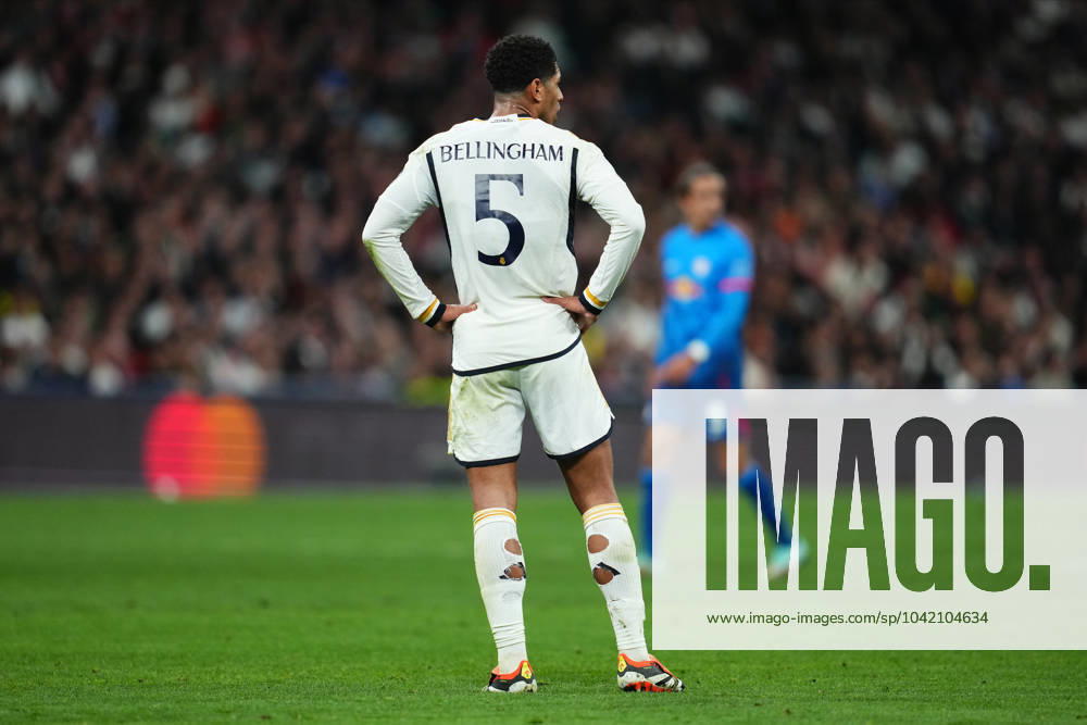ESP: Real Madrid v RB Leipzig. UEFA Champions League match. Round of 16. Jude Bellingham of Real Madridduring the UEFA Champions League match, Round of 16, second leg, between Real Madrid and RB Leipzig played at Santiago Bernabeu Stadium on March 6, 2023 in Madrid Spain. kpng