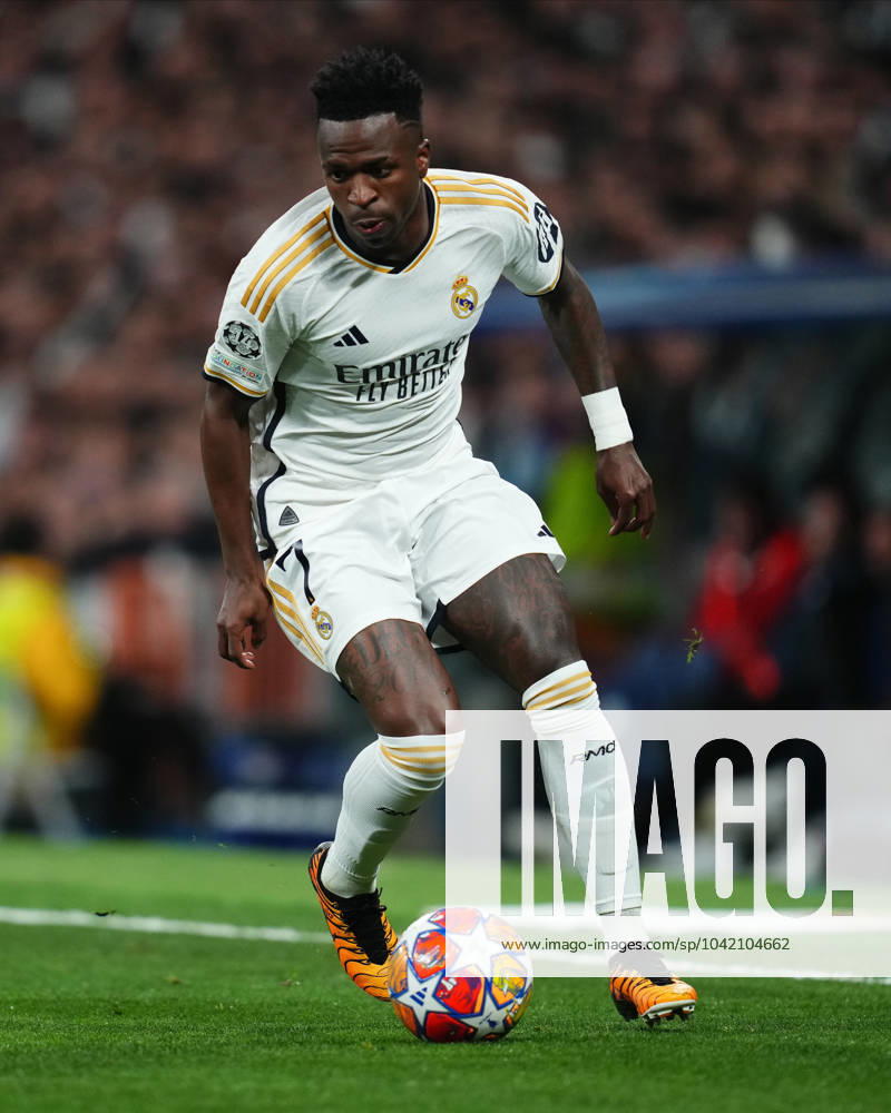 ESP: Real Madrid v RB Leipzig. UEFA Champions League match. Round of 16. Vinicius Junior of Real Madridduring the UEFA Champions League match, Round of 16, second leg, between Real Madrid and RB Leipzig played at Santiago Bernabeu Stadium on March 6, 2023 in Madrid Spain. kpng