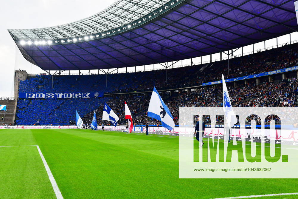 Mood picture Olympiastadion Berlin, GER, Hertha BSC vs FC Hansa Rostock, Soccer Men, 2 Bundesliga, Season 2023 2024, 29 Matchday, 12 04 2024 DFL REGULATIONS PROHIBIT ANY USE OF PHOTOGRAPHS AS IMAGE SEQUENCES AND OR QUASI VIDEO GER, Hertha BSC vs FC Hansa Rostock, Soccer Men, 2 Bundesliga, Season 2023 2024, 29 Matchday, 12 04 2024 Berlin