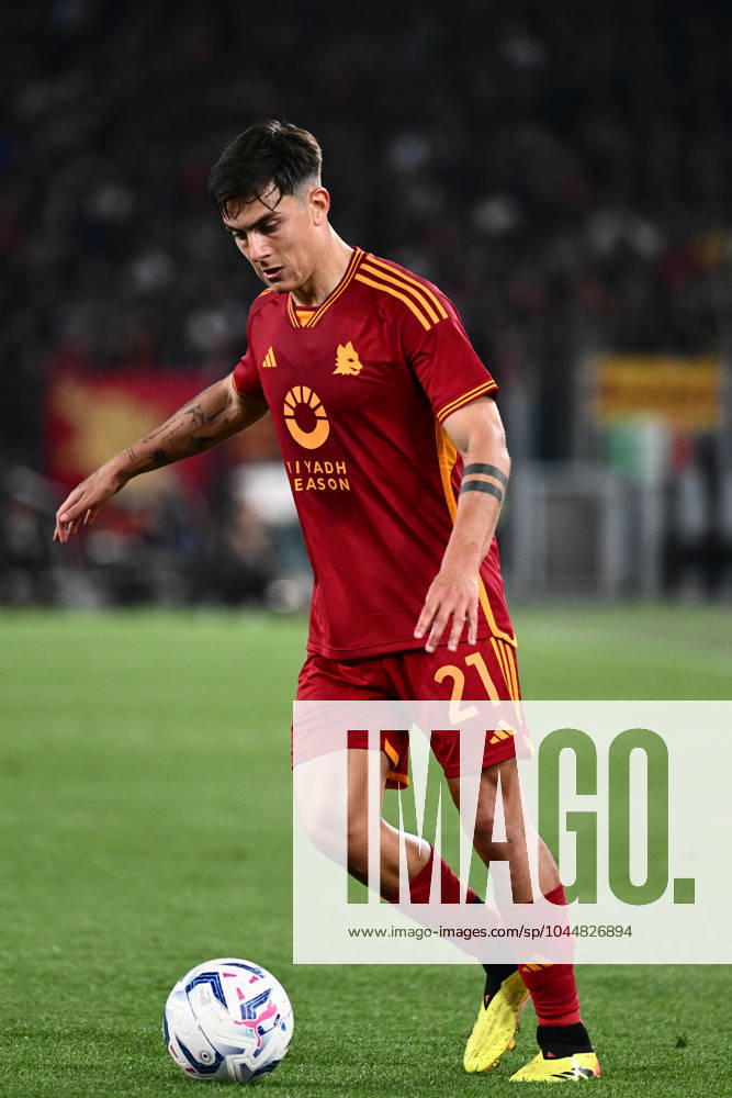 Paulo Dybala of AS Roma in action during the Serie A match between AS Roma and Juventus FC at Stadio Olimpico Rome Italy on 05 May 2024. Rome Stadio Olimpico Rome Italy